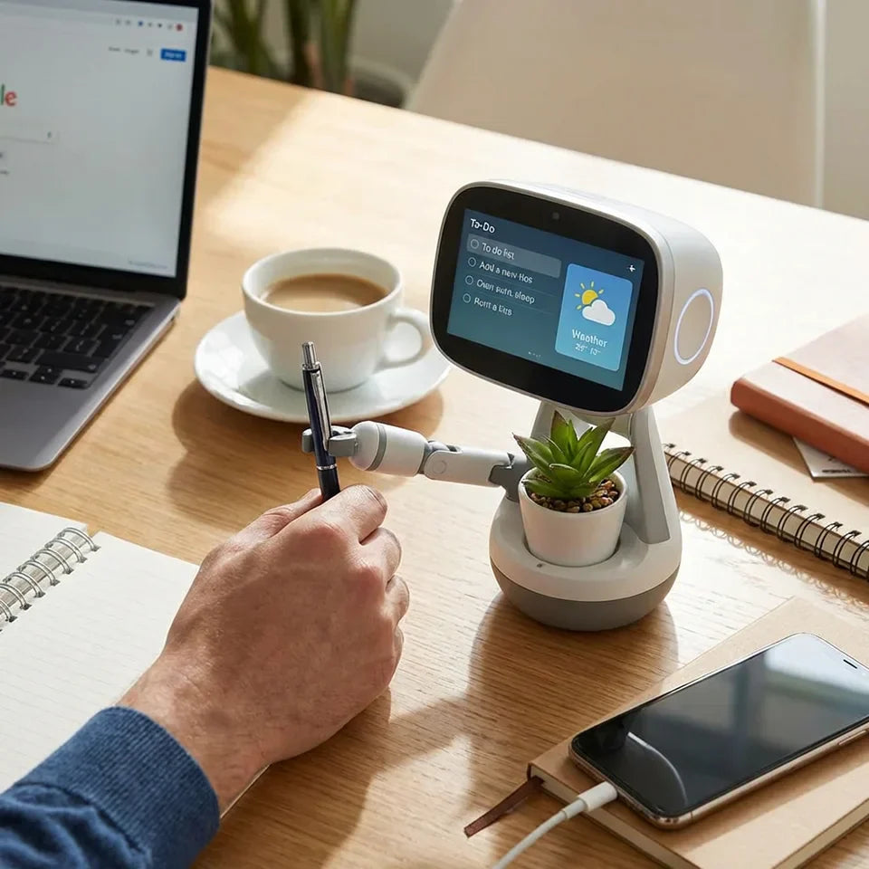 What is a desk robot? Benefits, features, and everyday uses
