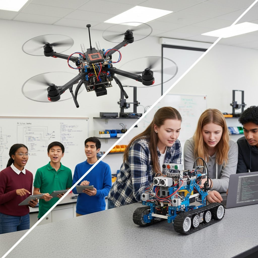 Drones vs. Ground Bots: The Best Type of STEM Robot for High School